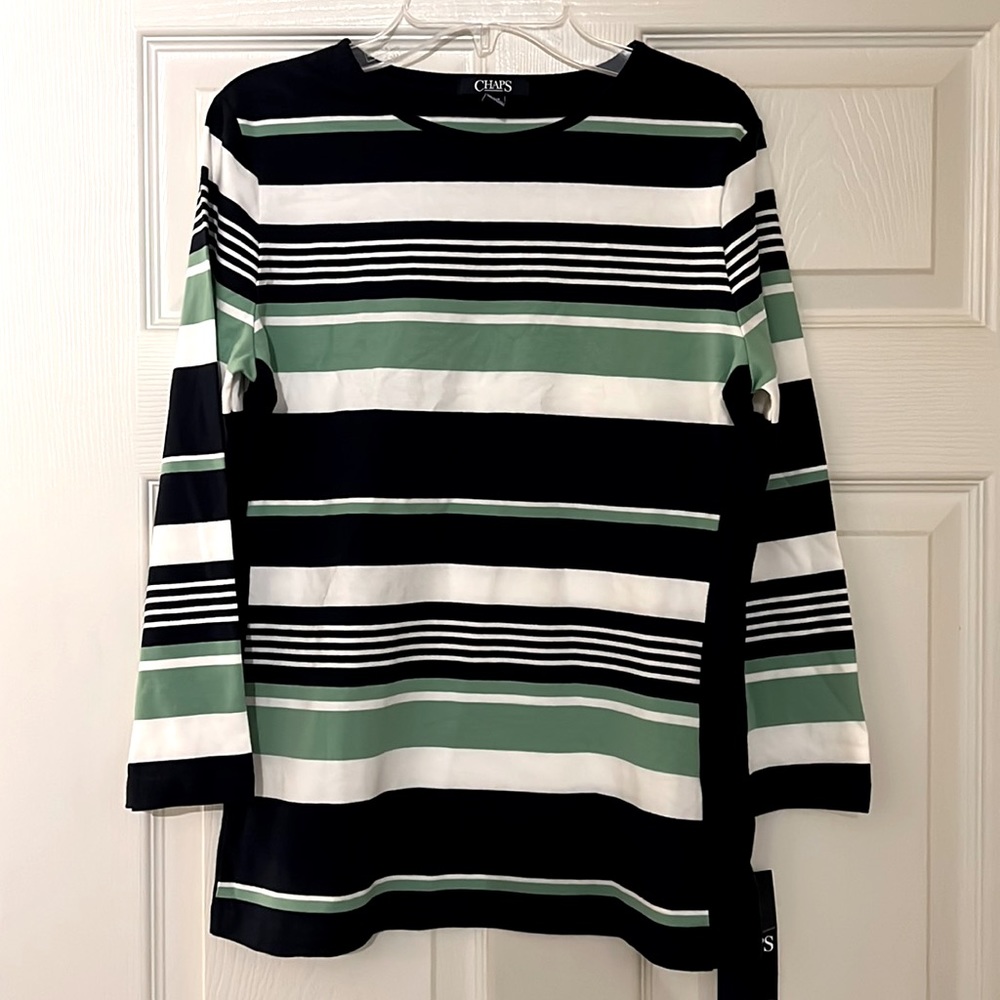 Chaps long sleeve top, size S